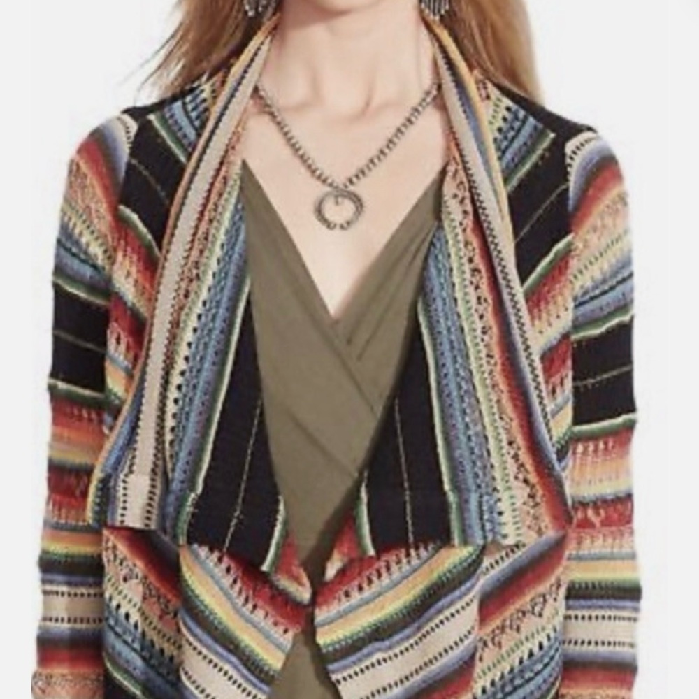 POLO RALPH LAUREN Blue Label Serape Southwestern Wrap Sweater - Picture 3 of 15